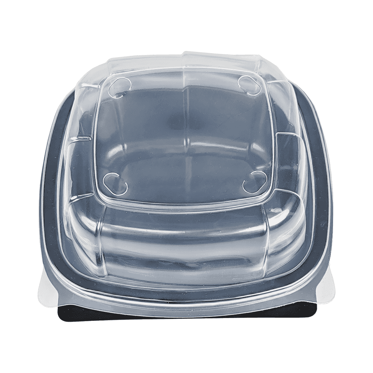 ZK-PP-037 可重復(fù)使用的黑色PP包裝容器，適用于旅行、露營、野餐